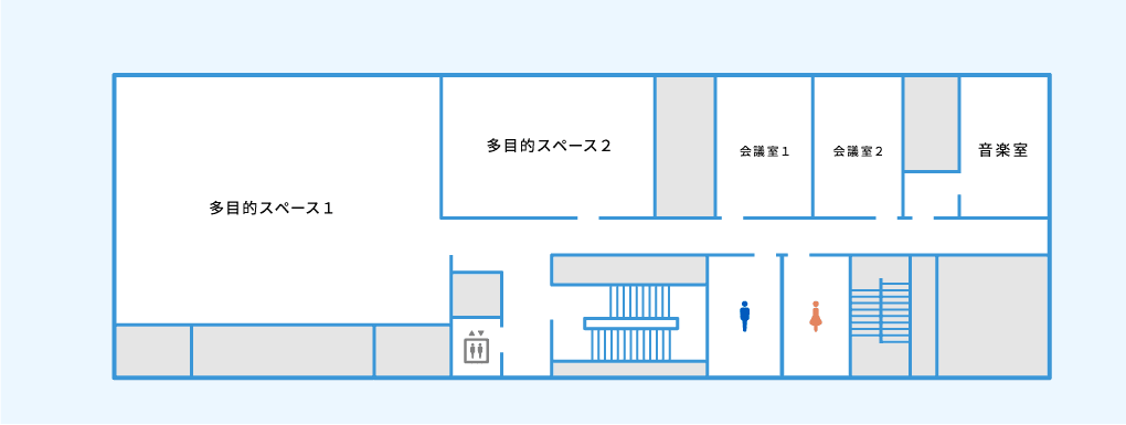 4階 多目的スペース・会議室・音楽室等